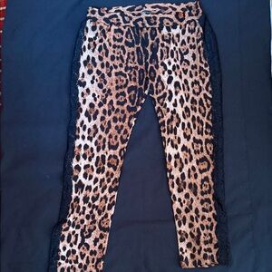 Roberto Cavalli Women’s Leopard Pattern Leggings Ankle length